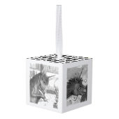 3e Tekenbalk van Unicorn Kubus Ornament (Achter hoekig)