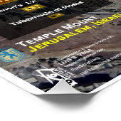 3e Tempeloverzicht op de Tempelberg Perfect Poster (Hoek)