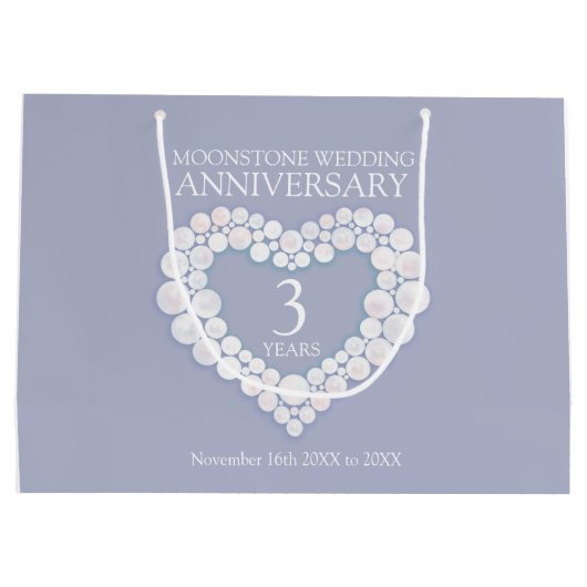 3e trouwdag maansteen kraal hart groot cadeauzakje (Achterkant)