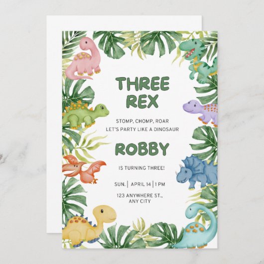 3e uitnodiging (Voorkant / Achterkant)