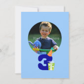 3e uitnodiging van de Birthday Children's Party (Achterkant)