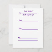 3e uitnodiging voor geboorte meisjes (Achterkant)