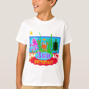 3e Undersea Adventure Verjaardag Tshirts