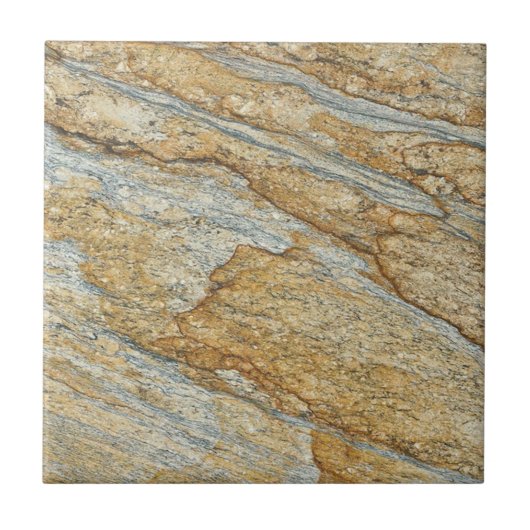 3e van 3 Repro Peach & Grey Faux Granite Tegeltje (Voorkant)