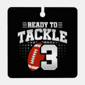 3e verjaardag 3 jaar Jubileum paar Metalen Ornament (Achterkant)