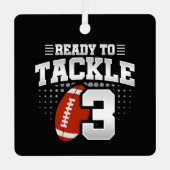 3e verjaardag 3 jaar Jubileum paar Metalen Ornament (Voorkant)