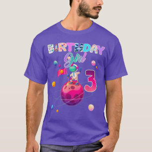 3e verjaardag 3 jaar oude astronaut ruimte Galaxy  T-shirt