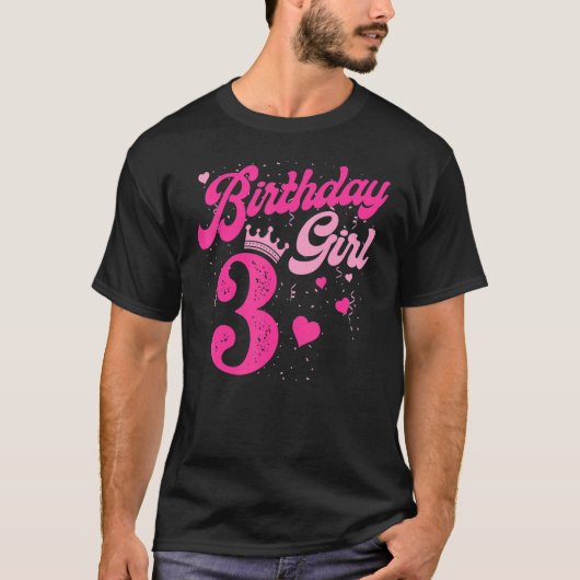 3e verjaardag: 3 jaar oude dag t-shirt (Voorkant)