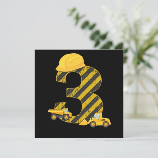 3e verjaardag 3e gradiënt van de Excavator van de Kaart (Staand voorkant)