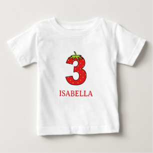 3e verjaardag aardbeienthema Feestje