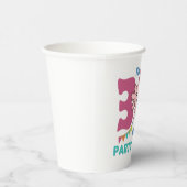 3e verjaardag Axolotl, drie jaar oud Papieren Bekers (Rechts)