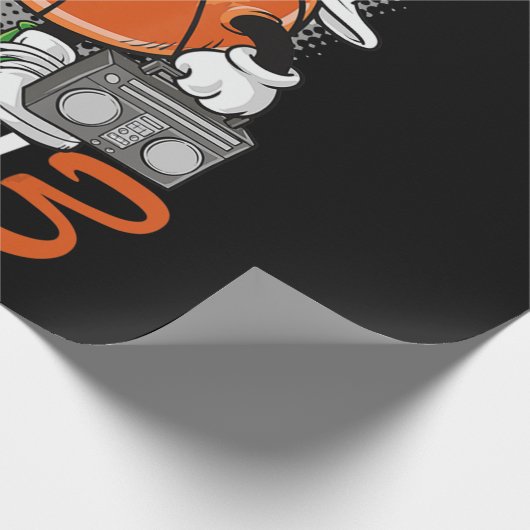 3e verjaardag Basketball Player Funny 3 Yo Cadeaupapier (Hoek)