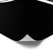 3e verjaardag Basketball Player Funny 3 Yo Poster (Hoek)