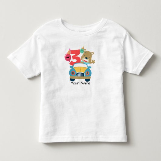 3e verjaardag Beer Kinder Shirts (Voorkant)