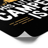 3e verjaardag camping shirt voor 3 jaar oude kinde poster (Hoek)