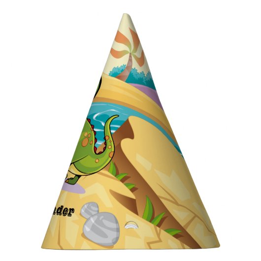 3e verjaardag Dinosaur Feesthoedjes (Rechts)