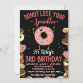 3e verjaardag Donut Thema Grappige Quote Kaart (Voorkant)