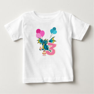 3e Verjaardag Draak T-Shirt