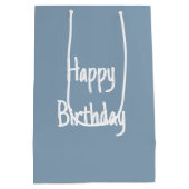 3e verjaardag eend dansen in een regen plas medium cadeauzakje (Achterkant)