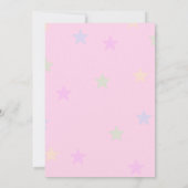 3e verjaardag eenhoorn ballonnen uitnodiging (Achterkant)