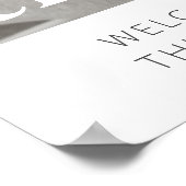 3e Verjaardag Foto Welkomstbord Poster (Hoek)