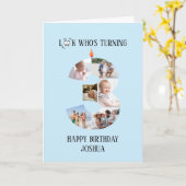 3e verjaardag fotokaart kaart (Gele Bloem)