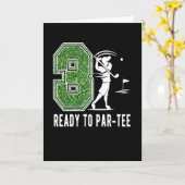 3e verjaardag Gift Golf Player 3 jaar oude jongen Kaart (Gele Bloem)