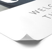 3e verjaardag hart foto welkom teken poster (Hoek)