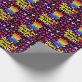 3e verjaardag: Het liefhebbende Kunstpatroon, Rege Cadeaupapier (Hoek)