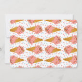 3e Verjaardag Ice Cream Party Uitnodigingen Sweet (Achterkant)