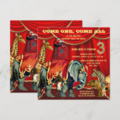 3e verjaardag kaart (Voorkant / Achterkant)