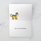 3e Verjaardag Kaart - Tiger (Binnen)