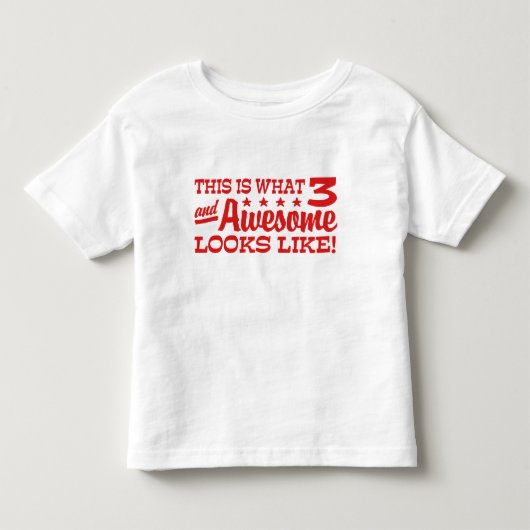 3e verjaardag kinder shirts (Voorkant)