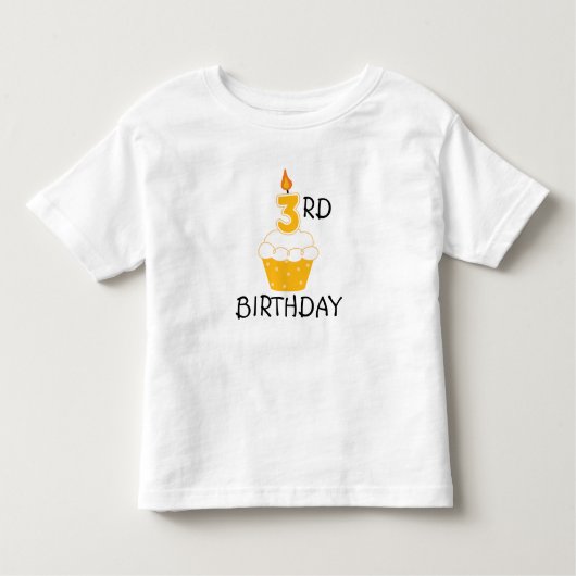3e verjaardag Kinder T-Shirt (Voorkant)