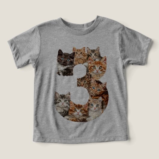 3e verjaardag Kittens Katten thema 3 jaar oude Kin (Design voorkant)