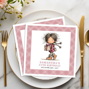 3e verjaardag meisje grillig grappig eigenzinnig r servet