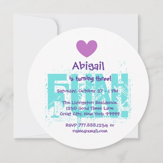 3e verjaardag meisje hart en geschulpte lint b01b kaart (Achterkant)