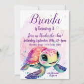 3e verjaardag, onder het Zee Kaart (Voorkant)