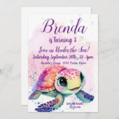 3e verjaardag, onder het Zee Kaart (Voorkant / Achterkant)