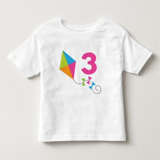 3e verjaardag: Ontwerpcadeau voor de bezoeker Kinder Shirts (Voorkant)