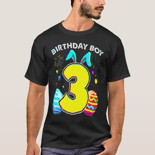 3e verjaardag paasjaars 3 jaar oud Birthda T-shirt (Voorkant)