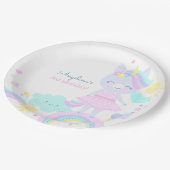 3e Verjaardag Papieren Bord met een grappige eenho (Gekanteld)