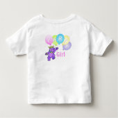 3e Verjaardag Party Girl Princess Beer Kinder Shirts (Achterkant)