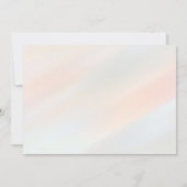 3e Verjaardag Pastel Roze Bloemen Fotouitnodiging Kaart (Achterkant)