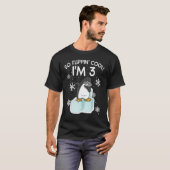 3e Verjaardag Pinguïn Grappig Zo Flippin Cool Ik b T-shirt (Voorkant volledig)