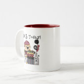 3e verjaardag Pirate Tshirts en geschenken Tweekleurige Koffiemok (Voorkant links)