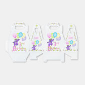 3e Verjaardag Prinses Beer Aangepast Bedankdoosjes (Uitgevouwen)