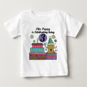 3e verjaardag Puppy T-shirts en geschenken (Voorkant)