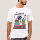 3e verjaardag Puppy T-shirts en geschenken (Voorkant)