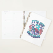 3e verjaardag Schildpad Vintage Gravure Ontwerp_1 Planner (Display)